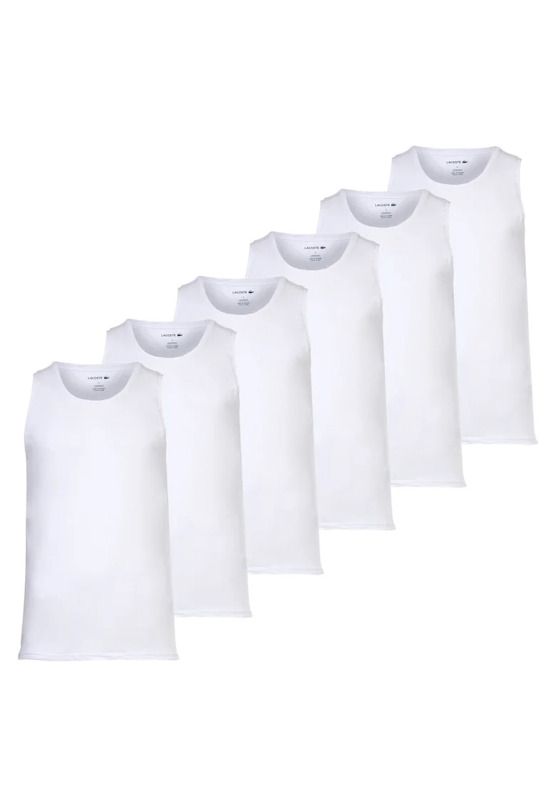 Set de maiouri slim fit - 6 piese, Alb