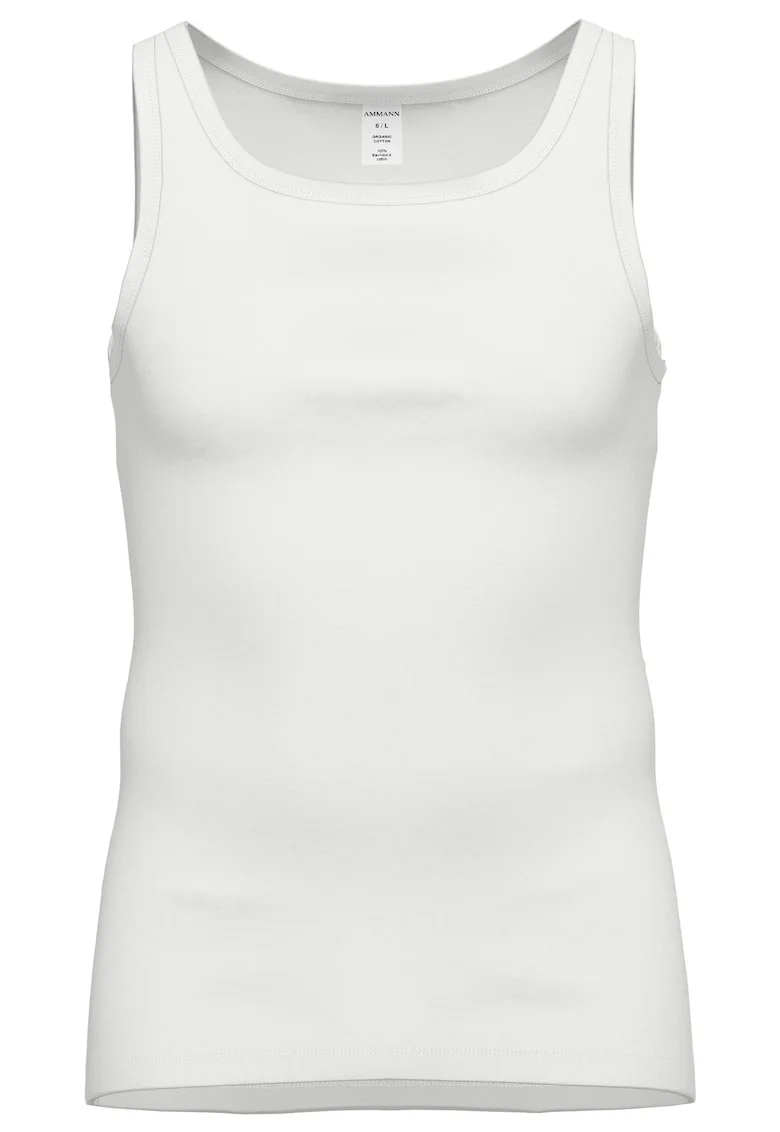 Top uni de bumbac, Alb
