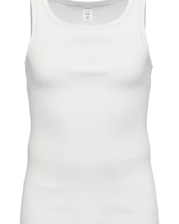 Top uni de bumbac, Alb