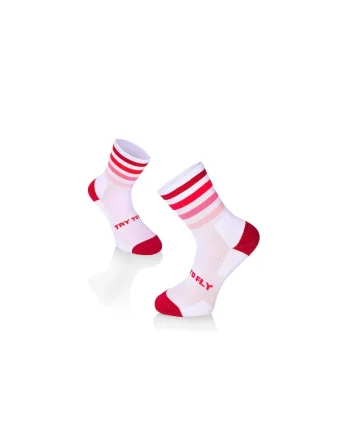 Sosete pentru alergat RUNNING MICROLON SOCKS Alb Roz