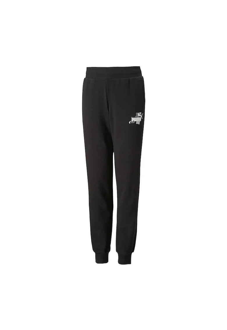 Pantaloni de trening cu buzunare laterale Street Art, Negru