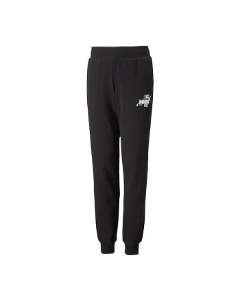 Pantaloni de trening cu buzunare laterale Street Art, Negru