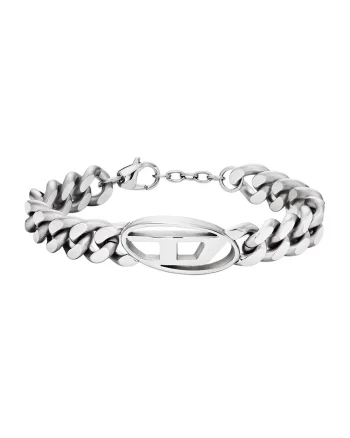 Bratara lant din otel inoxidabil, Argintiu