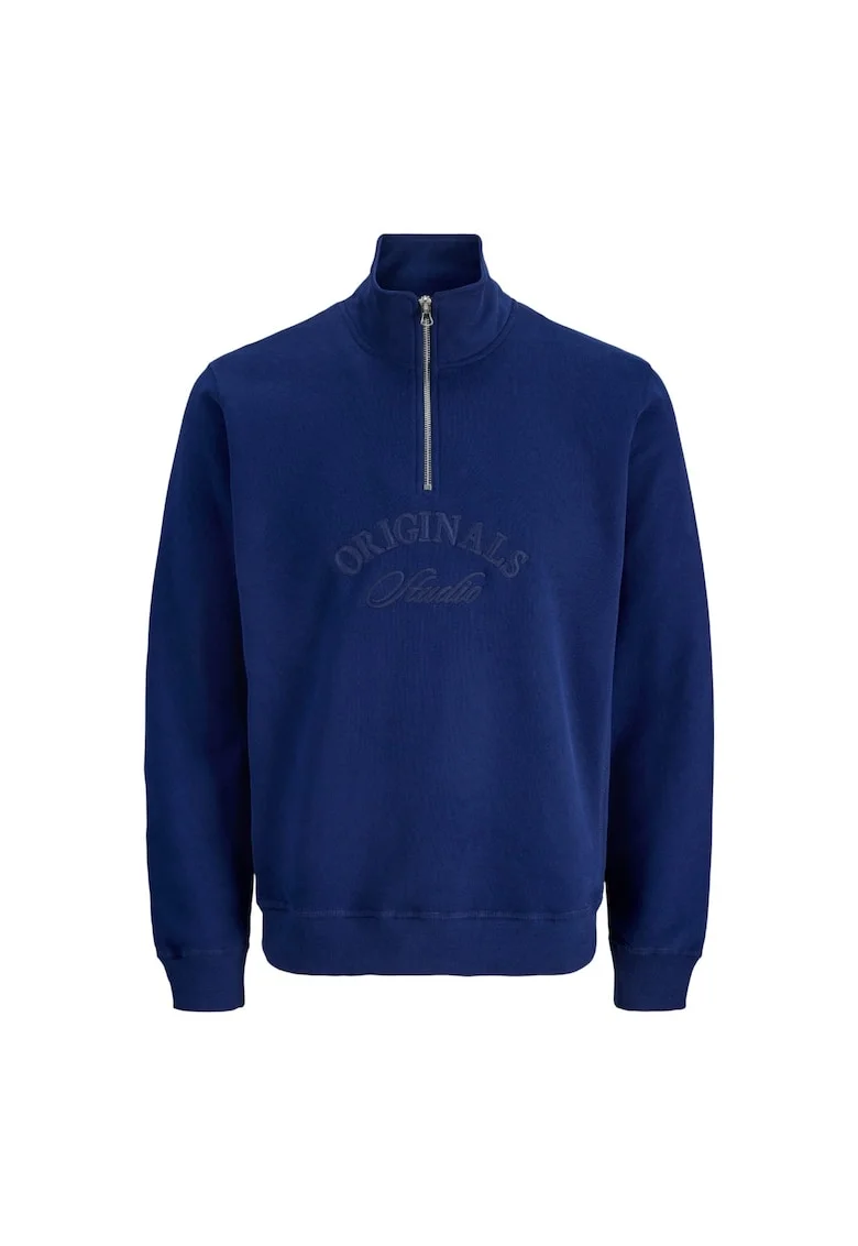 Bluza JACK &JONES Bleeker Branding HN HZ PLS 52296, Albastru
