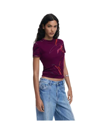 Tricou  Lala Abstract 51527, Rosu