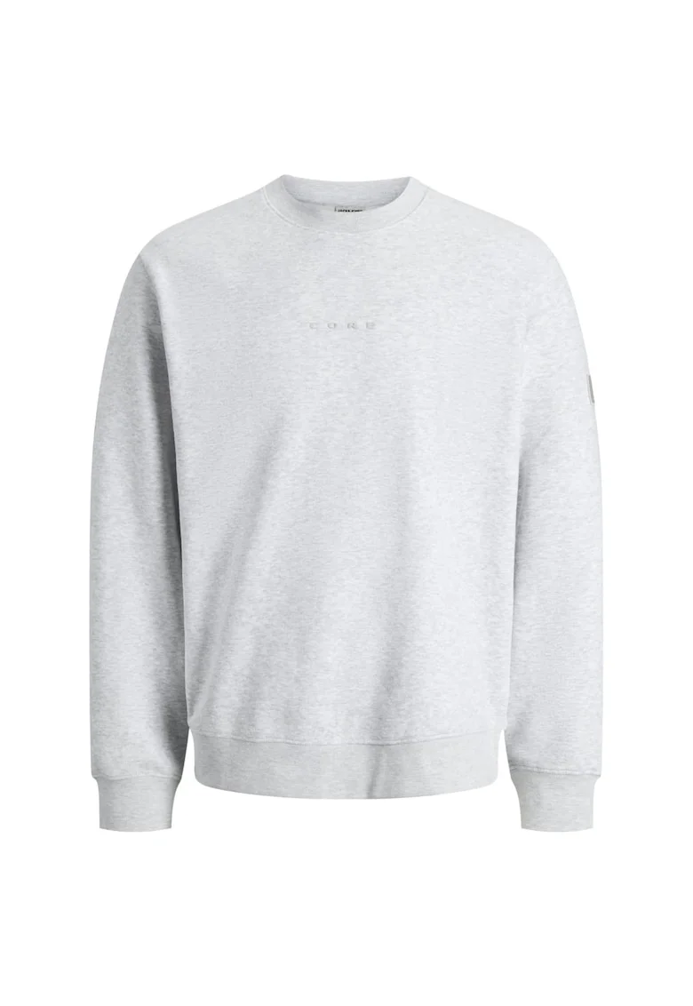 Bluza JACK &JONES Point Badge Crew BF 52266, Alb