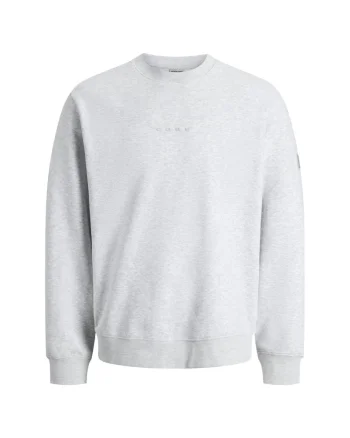 Bluza JACK &JONES Point Badge Crew BF 52266, Alb