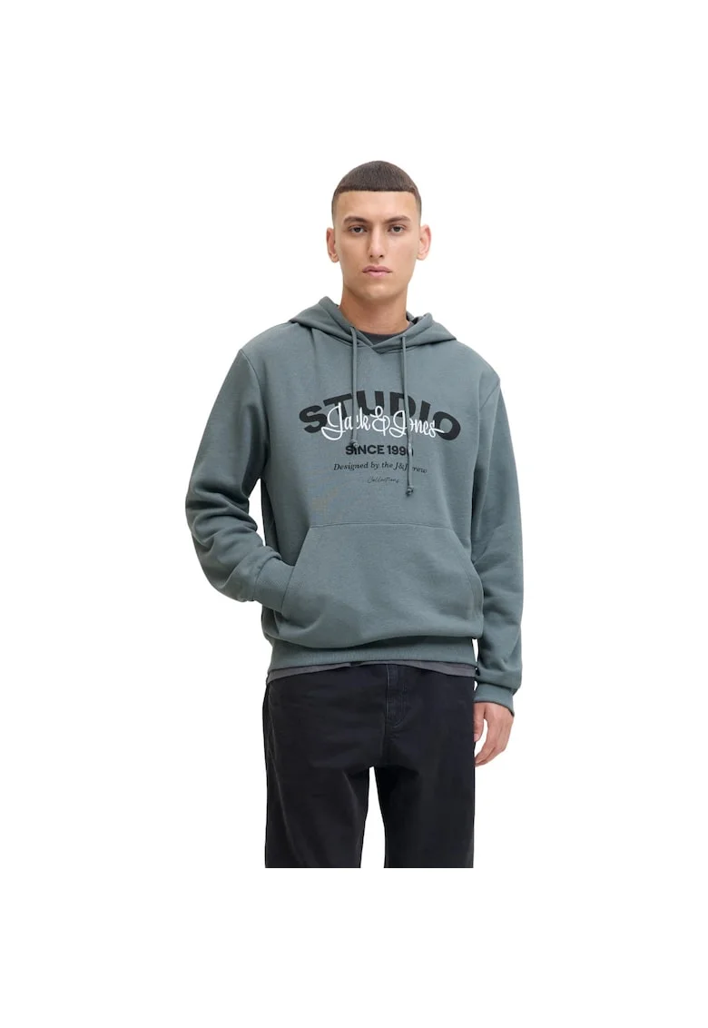 Hanorac JACK &JONES Yuki Sweat Hood BF 52236, Albastru deschis