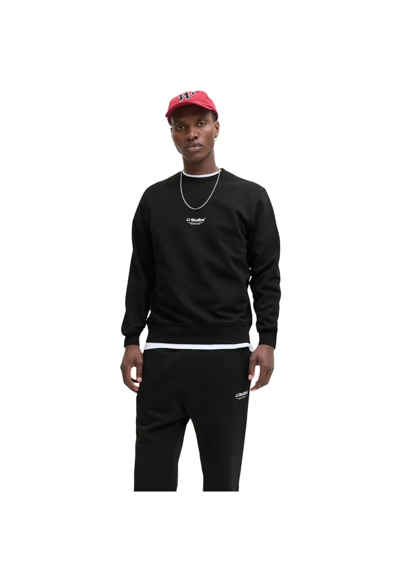 Bluza JACK &JONES Soho Crew 48728, Negru
