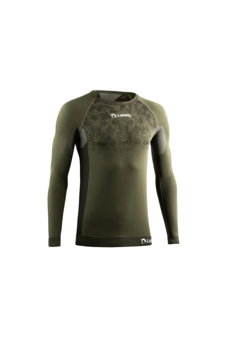 Tricou termic cu maneca lunga,  Win, kaki-negru