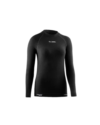 Tricou termic cu maneca lunga femei,  Merino, negru