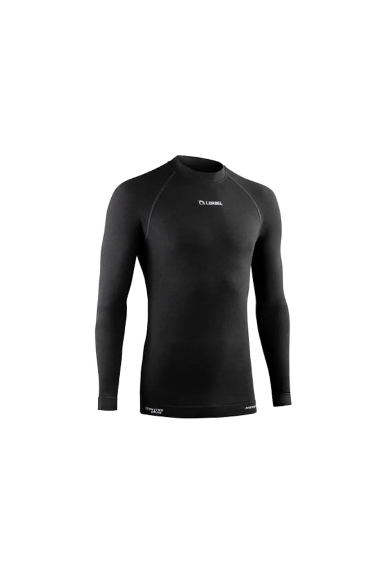 Tricou termic cu maneca lunga barbati,  Merino, negru