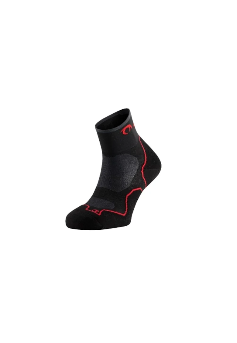 Ciorapi Trail Running,  Desafio Three, negru-rosu