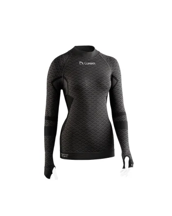 Tricou termic cu maneca lunga femei,  Volcano, gri inchis