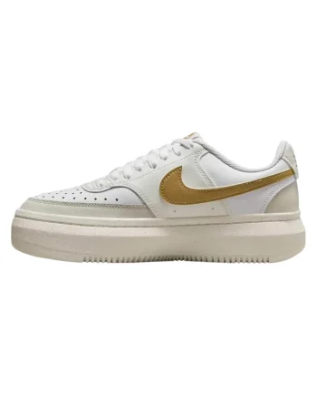 Pantofi sport  Court Vision Alta XS Alb Auriu, Alb/Auriu