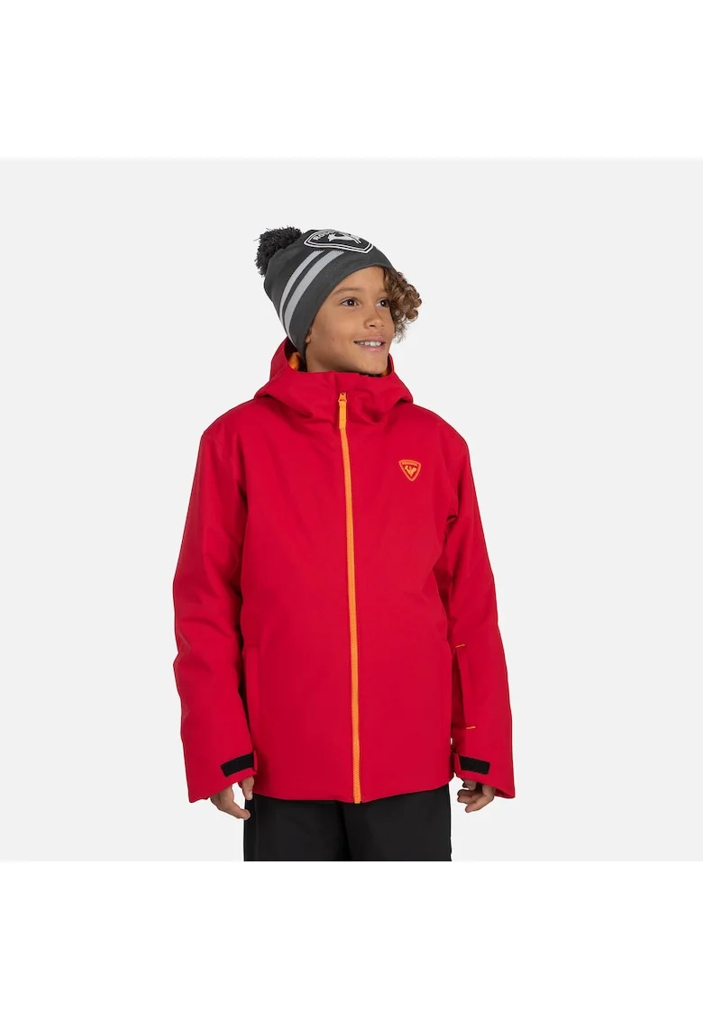 Geaca ski  JR STRAWPILE JKT, rosu, pentru juniori