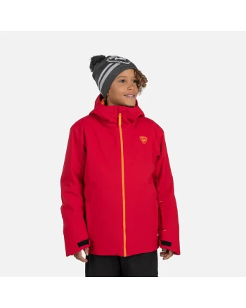 Geaca ski  JR STRAWPILE JKT, rosu, pentru juniori