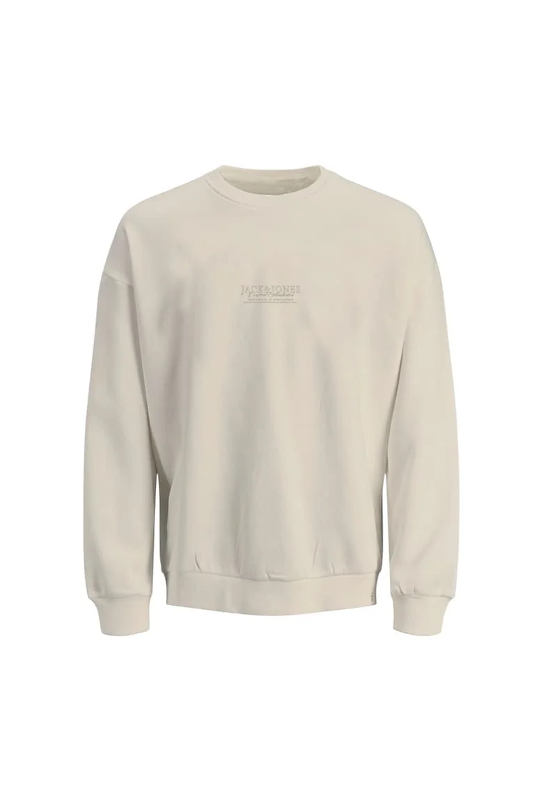 Bluza JACK &JONES Bleecker Aop Box Crew JNR 52339, Bej