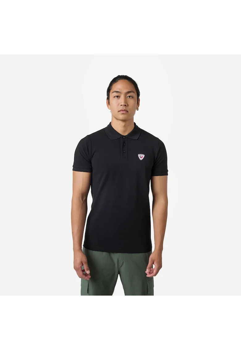 Tricou polo barbati  Logo polo, negru, Negru