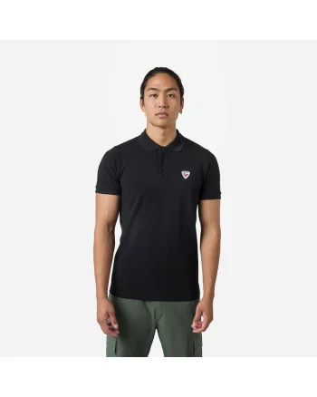 Tricou polo barbati  Logo polo, negru, Negru