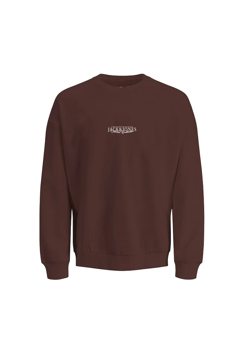 Bluza JACK &JONES Bleecker Aop Box Crew JNR 52349, Maro
