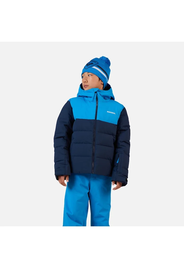 Geaca ski  BOY SIZ QUILTED JKT, albastru inchis, pentru baieti