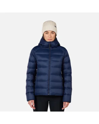 Geaca ski  W ARETU DOWN HOODIE JKT, cu puf, albastru inchis, pentru dama, Albastru inchis