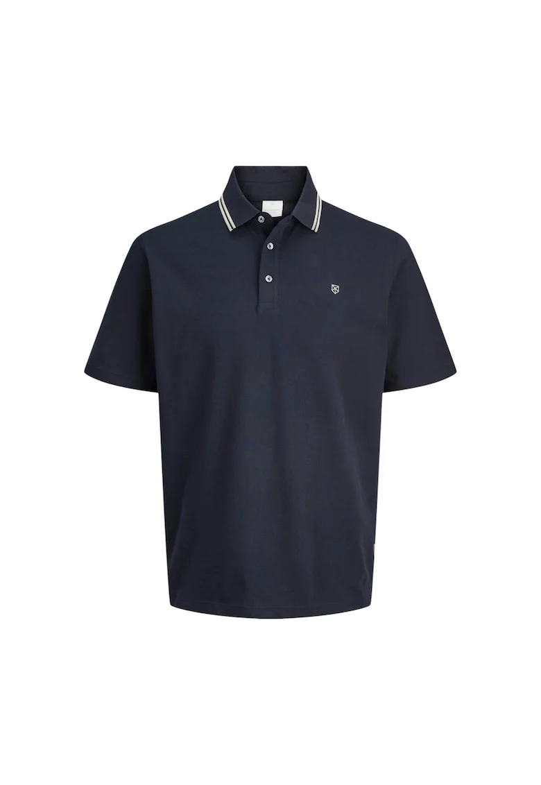 Tricou JACK &JONES Alex Polo SS25 47080, Albastru inchis