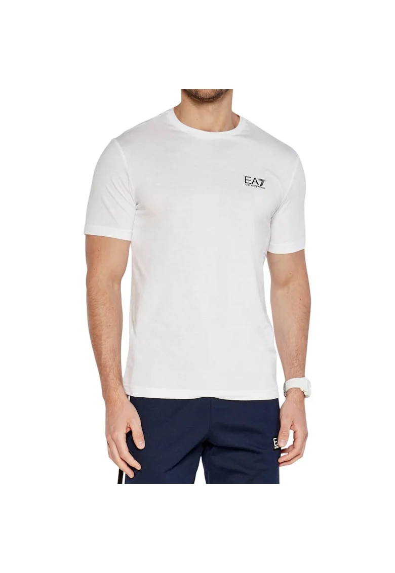 Tricou  EA7 Train Core Id SS25 40772, Alb