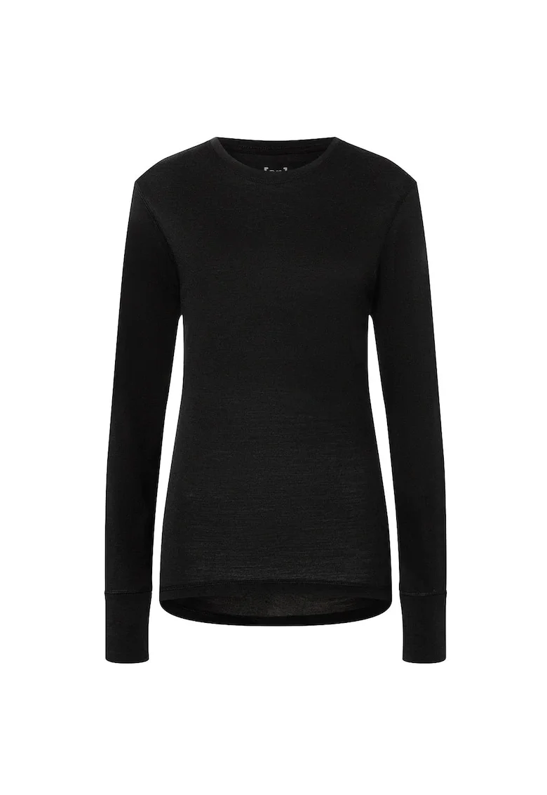 Bluza de corp din amestec de lana TUNDRA175, pentru dame, culoarea negru, Negru