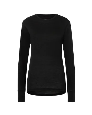 Bluza de corp din amestec de lana TUNDRA175, pentru dame, culoarea negru, Negru