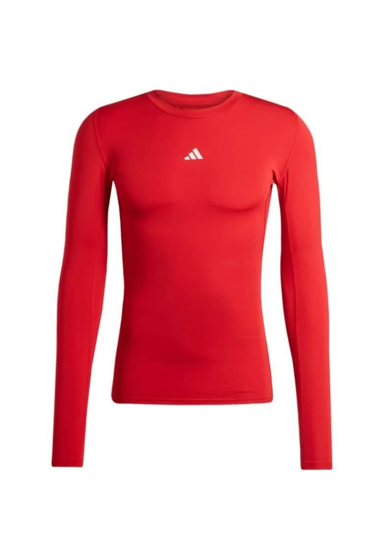 Bluza sport pentru barbati,  Techfit, cu maneca lunga, rosu