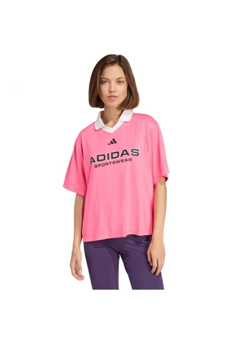 Tricou sport dama  Tiro Q4, roz, material respirabil
