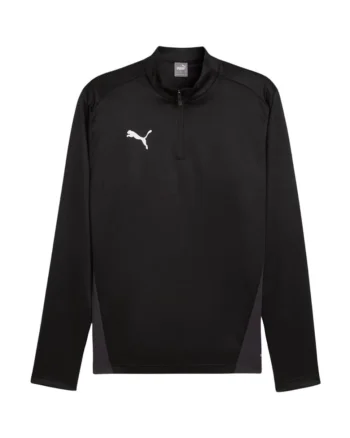 Bluza sport pentru barbati,  Teamgoal 658629 03, negru, cu fermoar 1/2