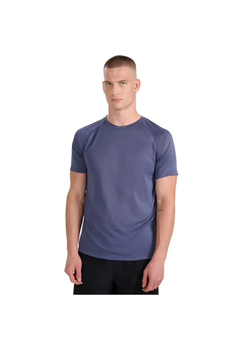 Tricou sport  albastru, maneca lunga, pentru alergare si antrenament