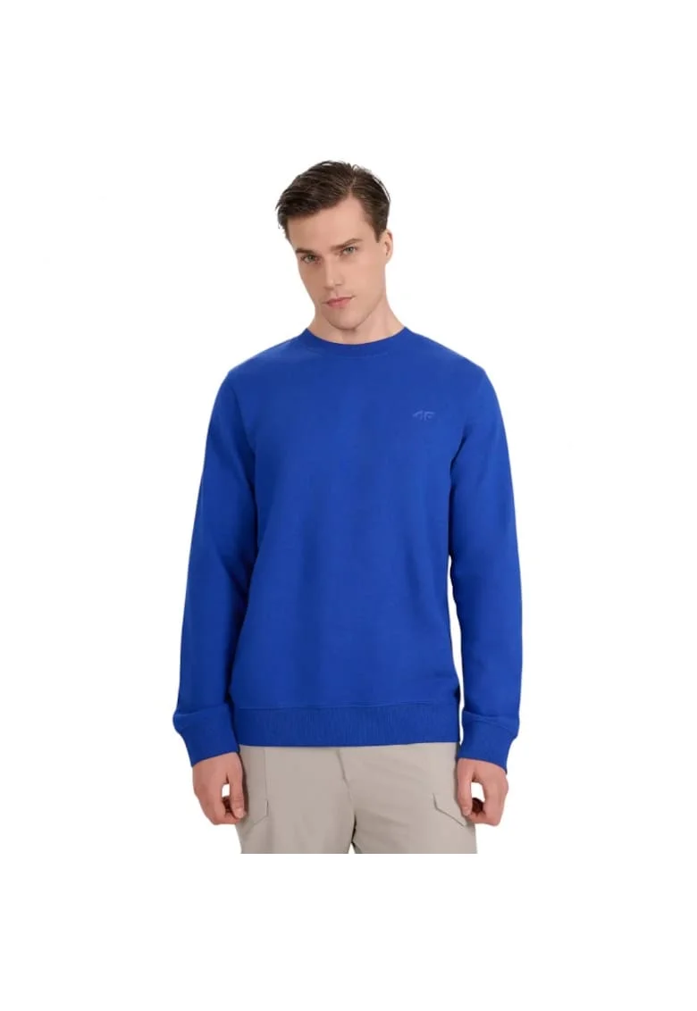 Bluza  stil de viata, albastru, fara gluga