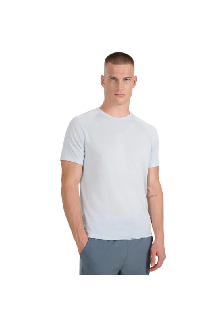 Tricou sport  antrenament, gri, maneca scurta
