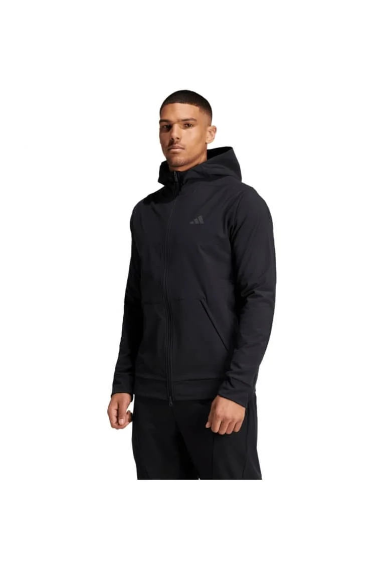 Hanorac sport barbati  Designed For Training, Cold.rdy, negru, material tehnic