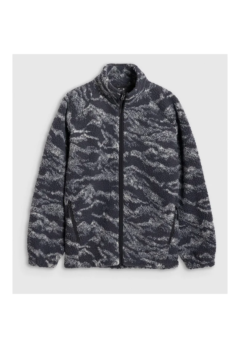 Jacheta sport femei  Polar Sherpa, denim