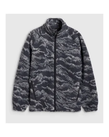Jacheta sport femei  Polar Sherpa, denim