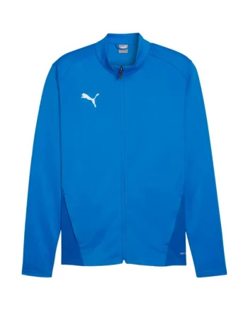 Bluza sport,  Teamgoal, albastru, fara gluga, cu fermoar