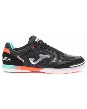Pantofi sport barbati  TOP FLEX 2501, piele, talpa cauciuc, negru, pentru sala