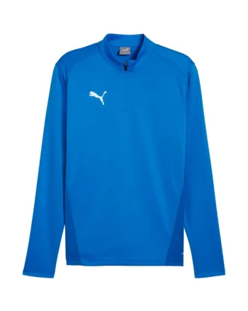Hanorac sport barbati,  Teamgoal 658629 02, albastru, cu fermoar 1/2