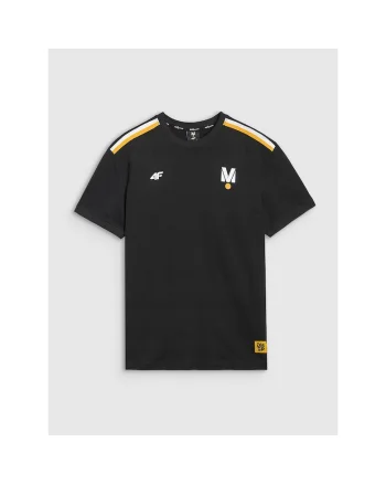 Tricou sport  regular, imprimeu Drift Masters, negru, bumbac 100%,