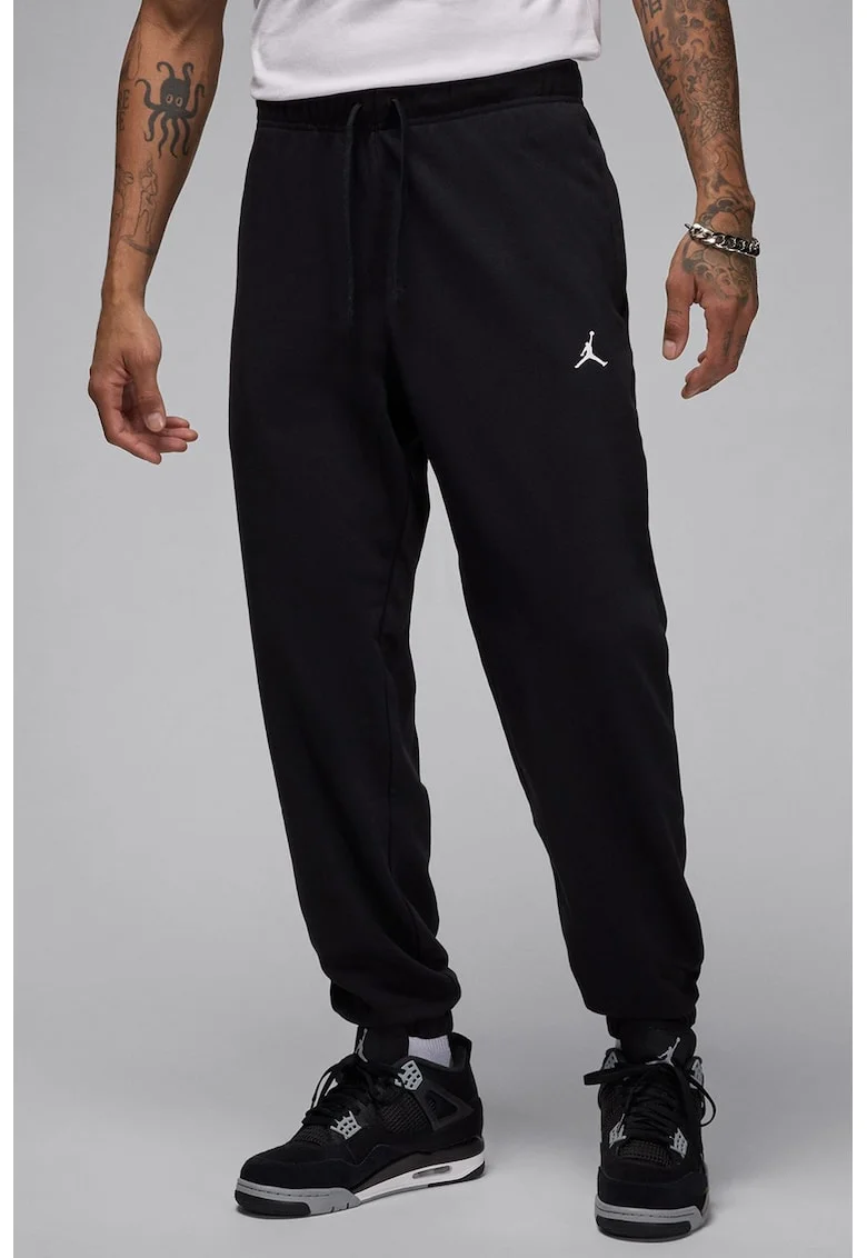 Pantaloni din material fleece pentru fitness Jordan, Negru