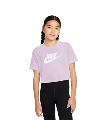 Tricou crop cu decolteu la baza gatului, Mov