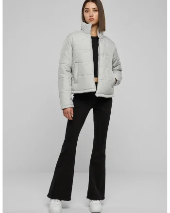 Jacheta regular-fit cu fermoar, Gri deschis