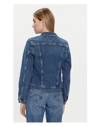 Geaca de blugi  Albastru, 69% bumbac, 30% bumbac reciclat, 1% elastan, Albastru