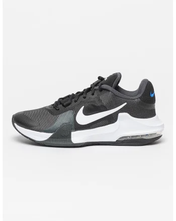 Pantofi cu imprimeu logo pentru baschet Air Max Impact 4, Alb/Negru