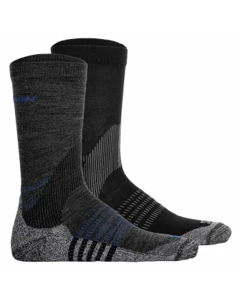 Set de sosete unisex pentru drumetii X Ultra Access - 2 perechi, Negru/Gri antracit